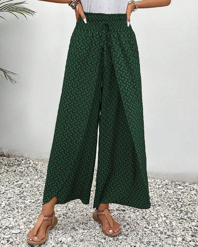 Zola – Pantalon d'été taille haute & motif
