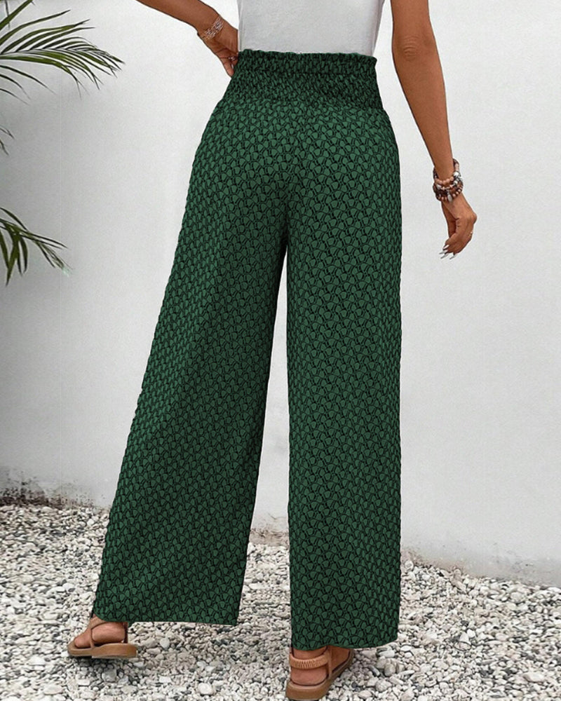 Zola – Pantalon d'été taille haute & motif