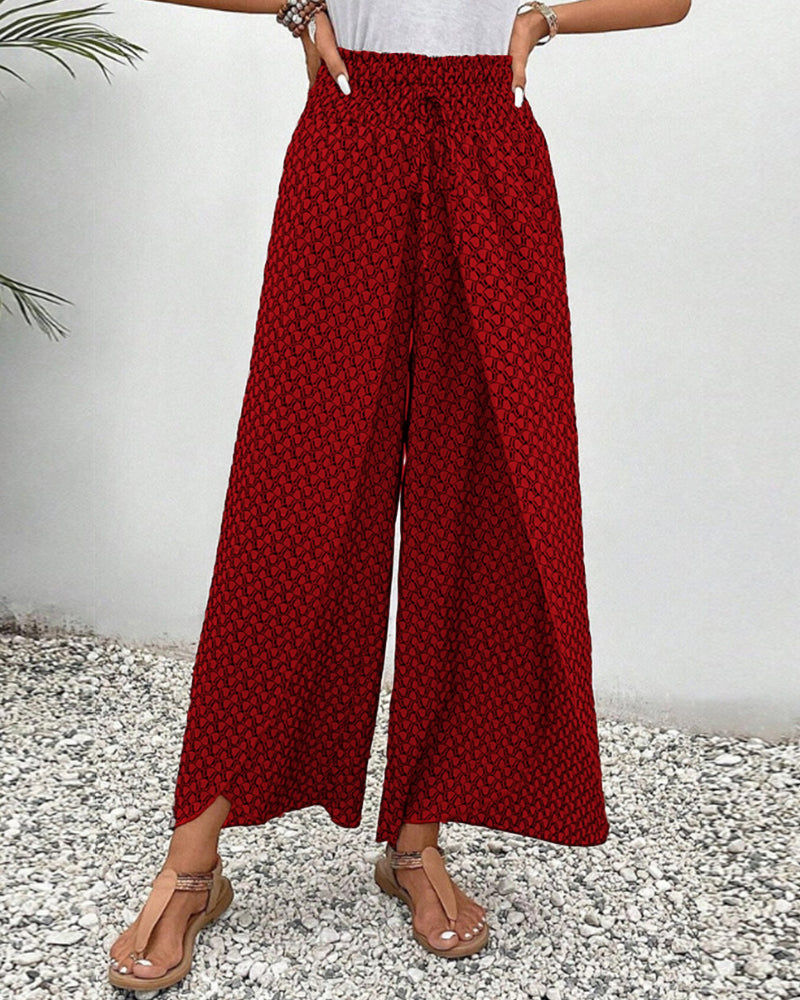 Zola – Pantalon d'été taille haute & motif