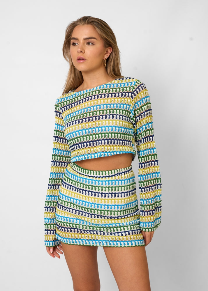 Giada – Crop Top et Minijupe Ensemble