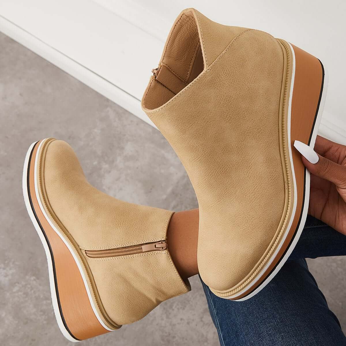 Danielle – Bottes Plateformes Stylées