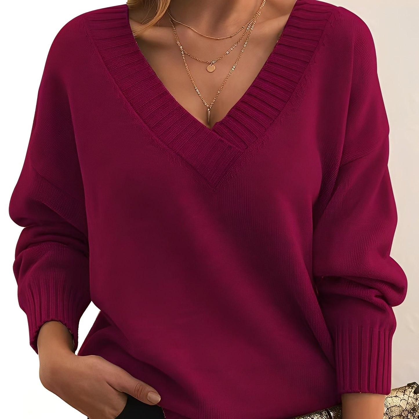 Merideth - Pull basique et adaptable pour femmes