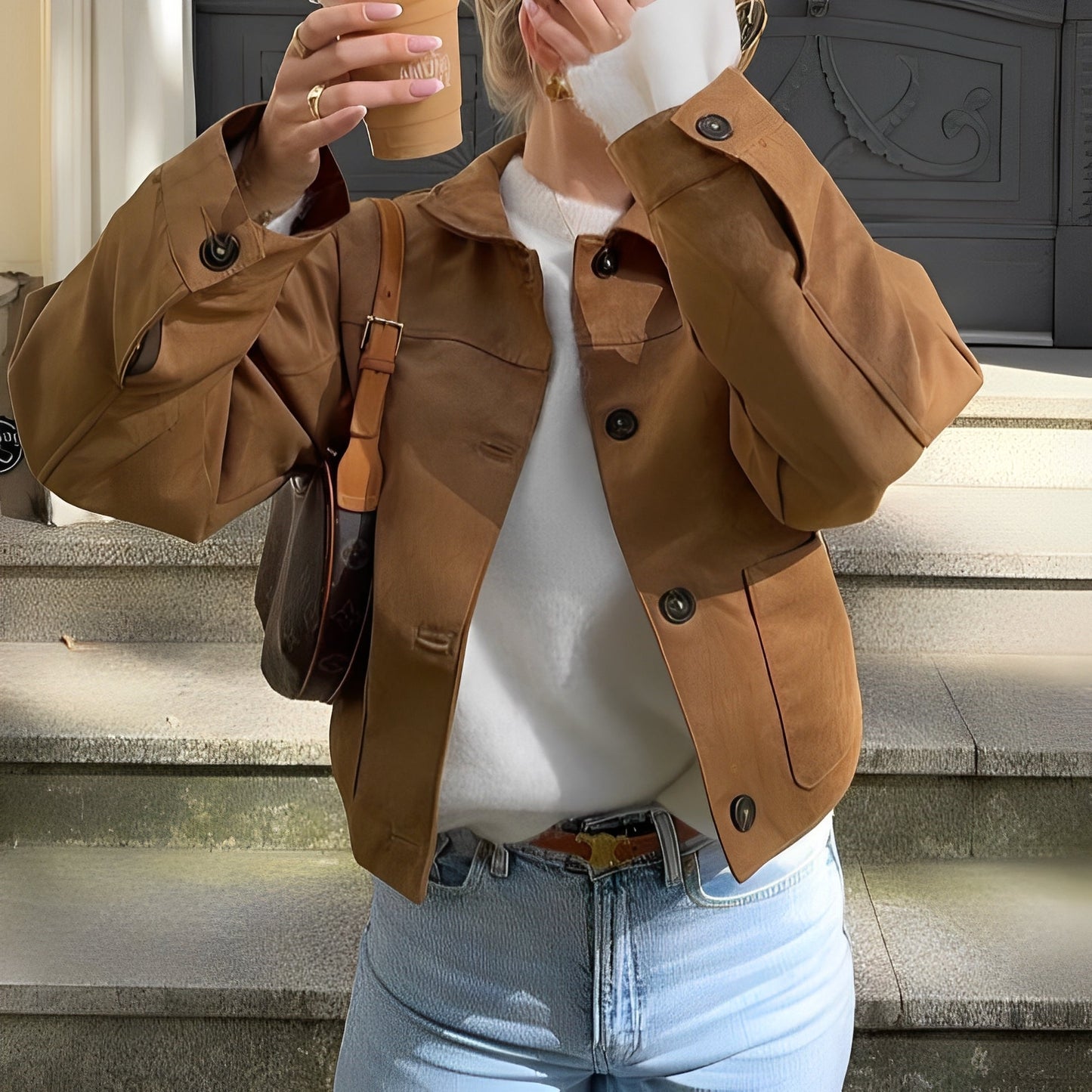 Shanelle - Sweat-shirt Classique à Col Rond pour Femmes