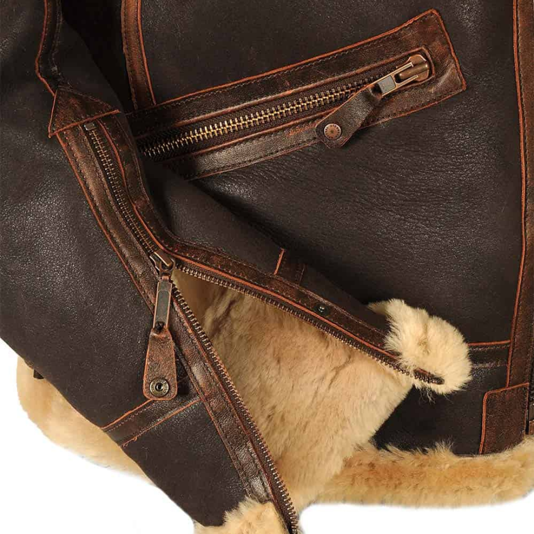William - Manteau épais et chaud pour hommes au style rétro
