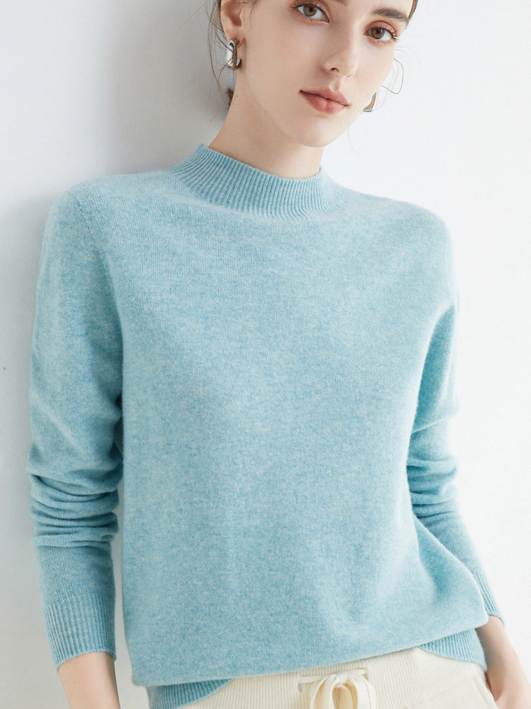 Rhoda - Pull en cachemire simple pour femmes