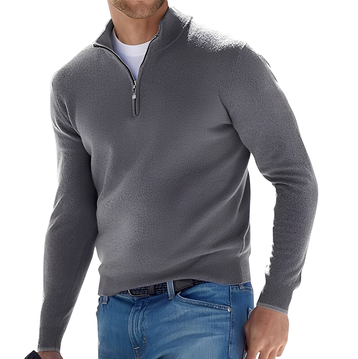 Kennith - Sweat ample à zip pour hommes