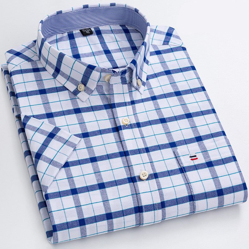 Desmond - Chemise décontractée et douce avec poche sur la poitrine pour hommes