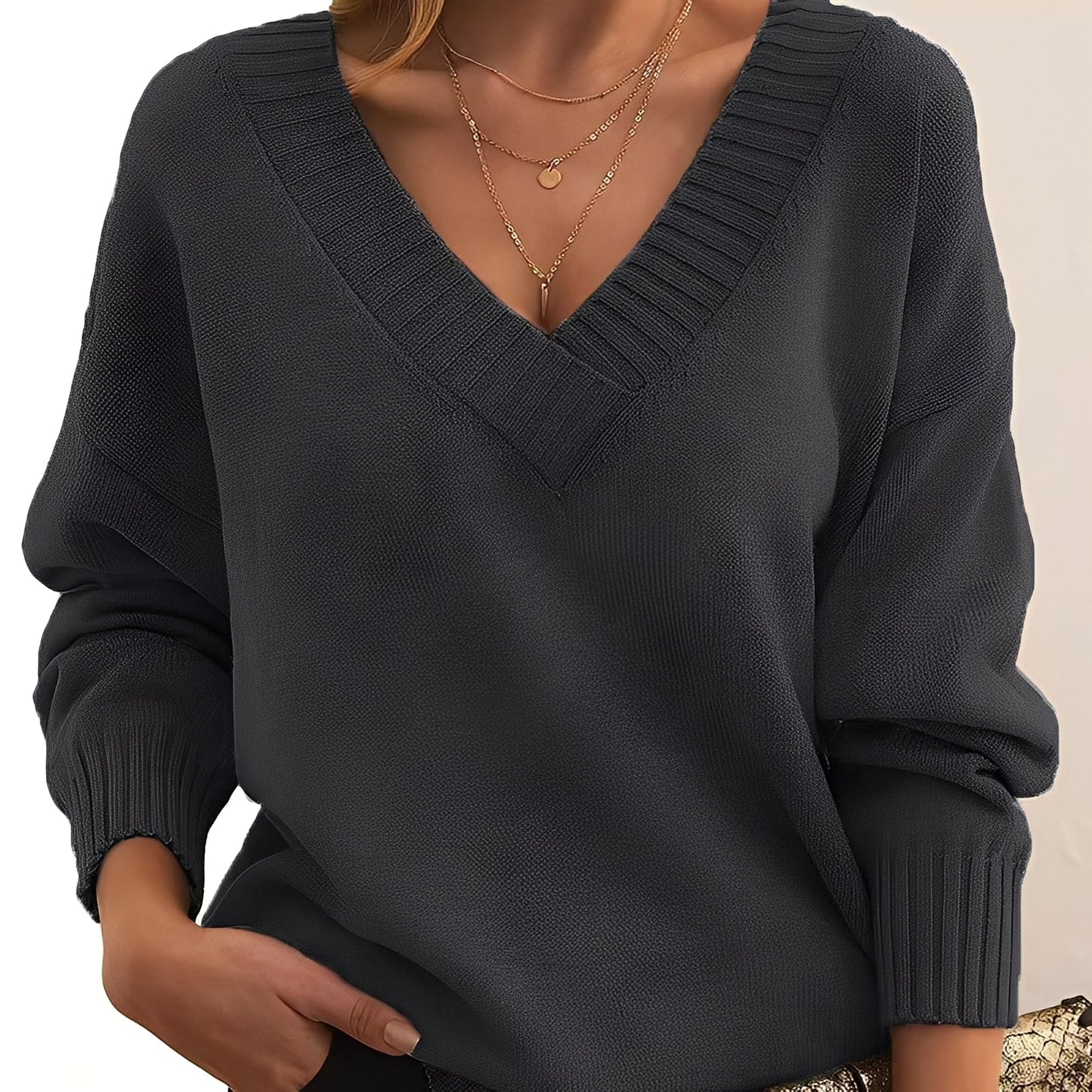 Merideth - Pull basique et adaptable pour femmes