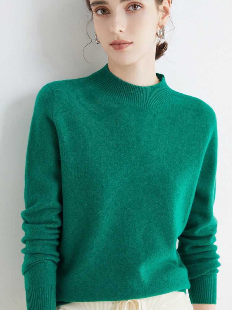 Rhoda - Pull en cachemire simple pour femmes