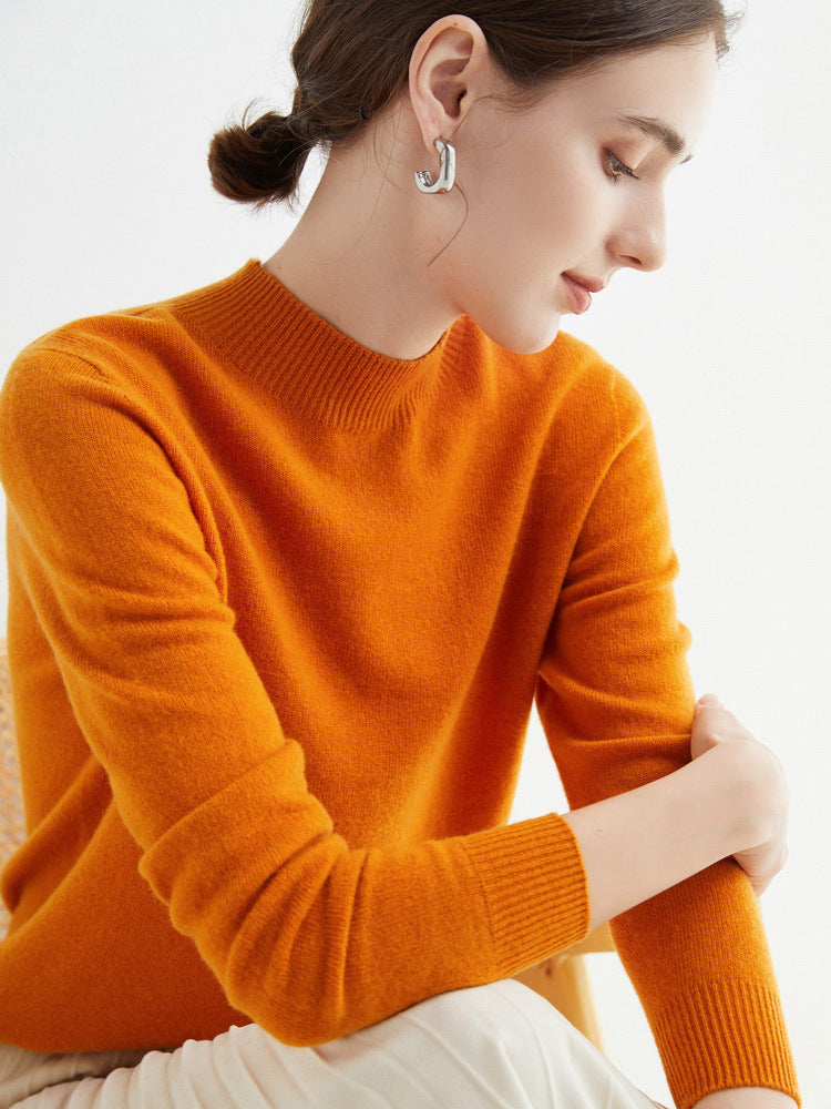 Rhoda - Pull en cachemire simple pour femmes