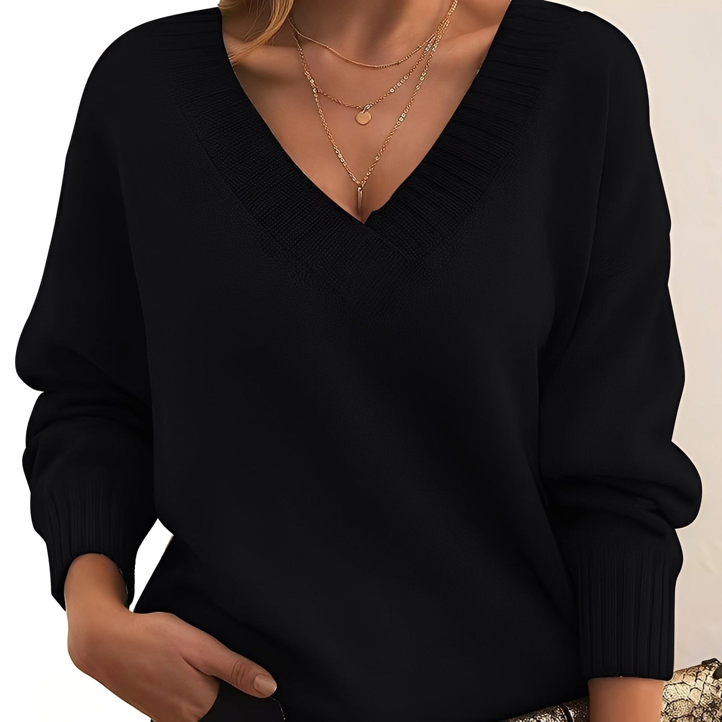 Merideth - Pull basique et adaptable pour femmes