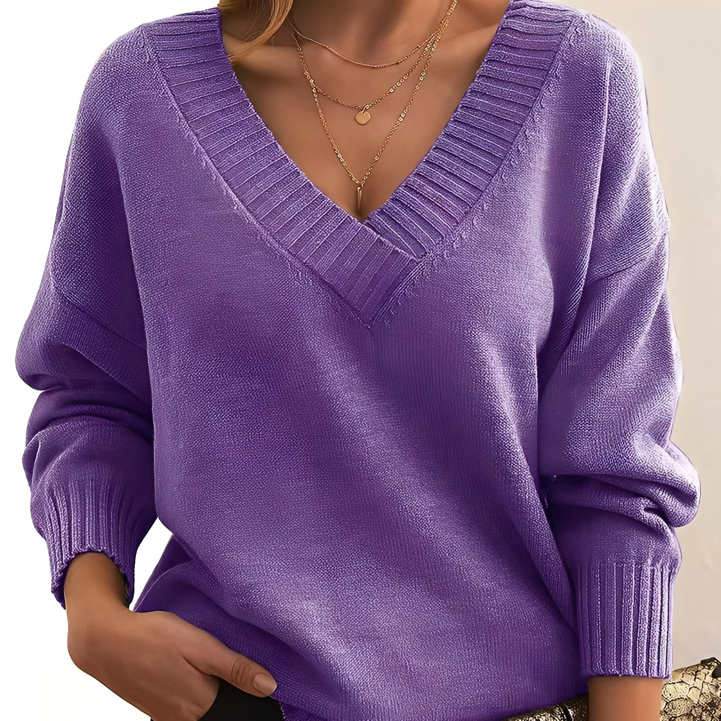 Merideth - Pull basique et adaptable pour femmes