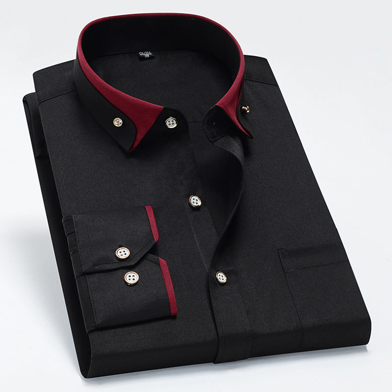 Tanner - Chemise homme décontractée à manches longues avec poche