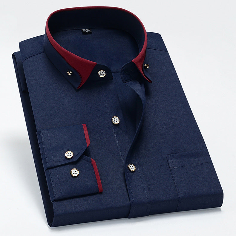 Tanner - Chemise homme décontractée à manches longues avec poche
