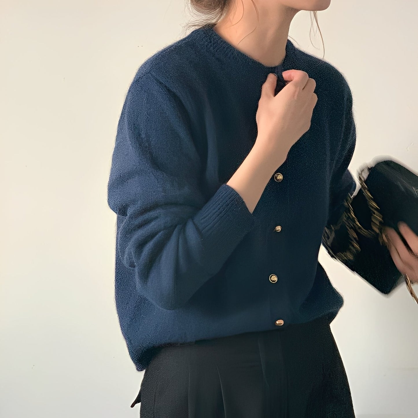 Merla - Large pull à col rond pour femmes