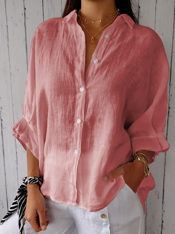 Reena – Chemise de loisir en coton-lin