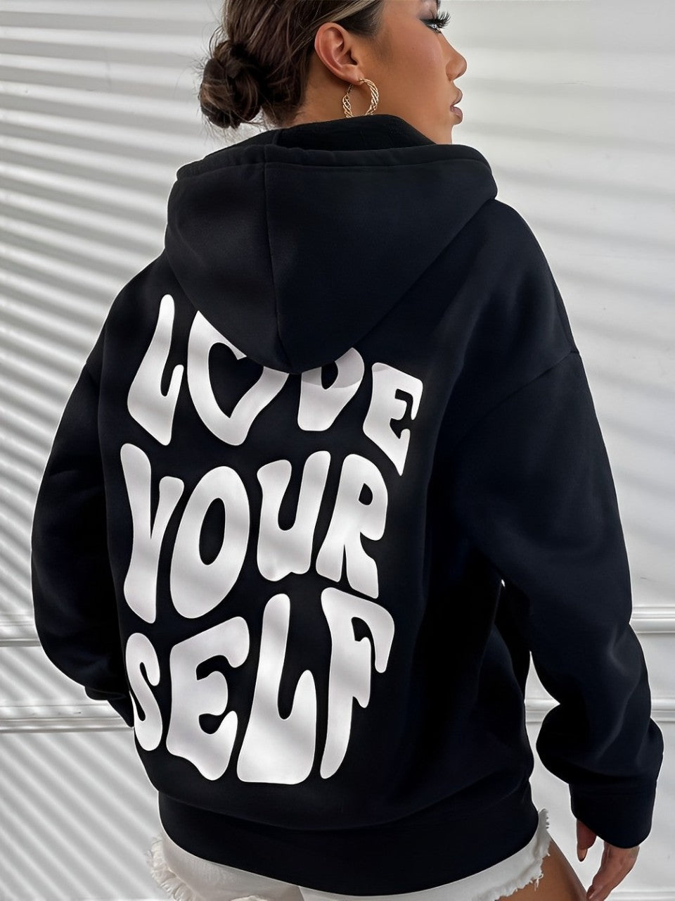 Daria – Hoodie en coton imprimé