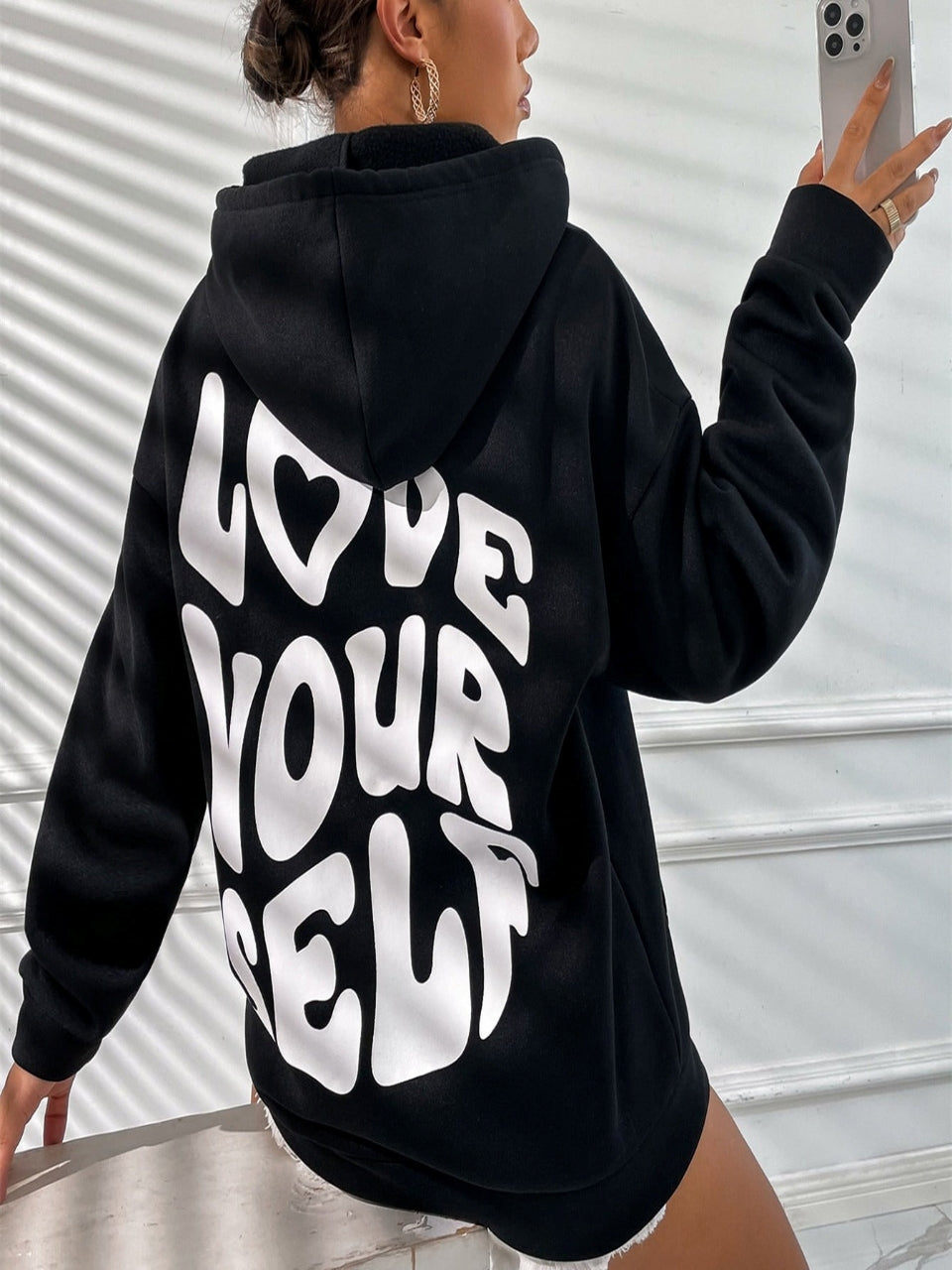 Daria – Hoodie en coton imprimé