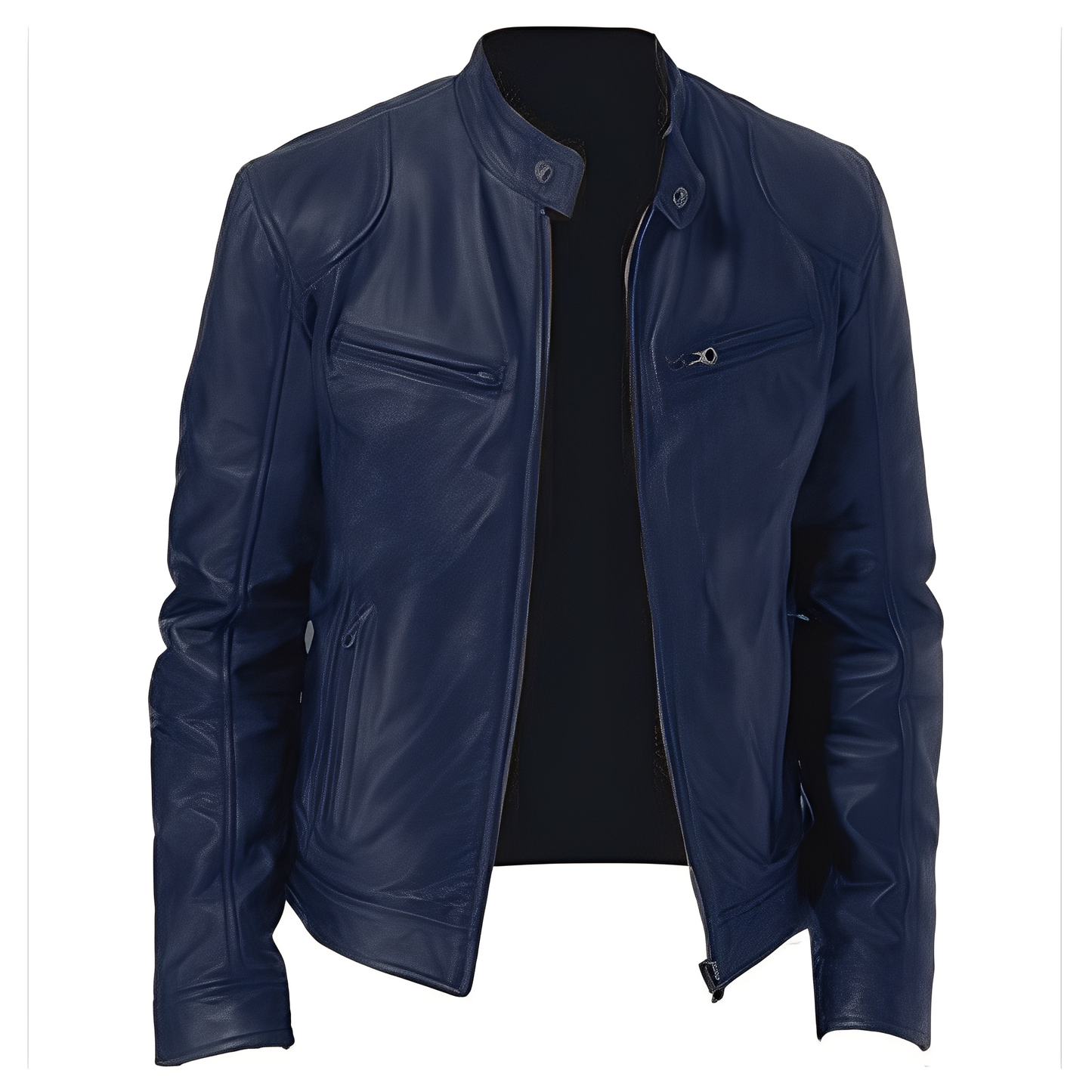 Jaron - Veste en faux cuir décontractée pour hommes