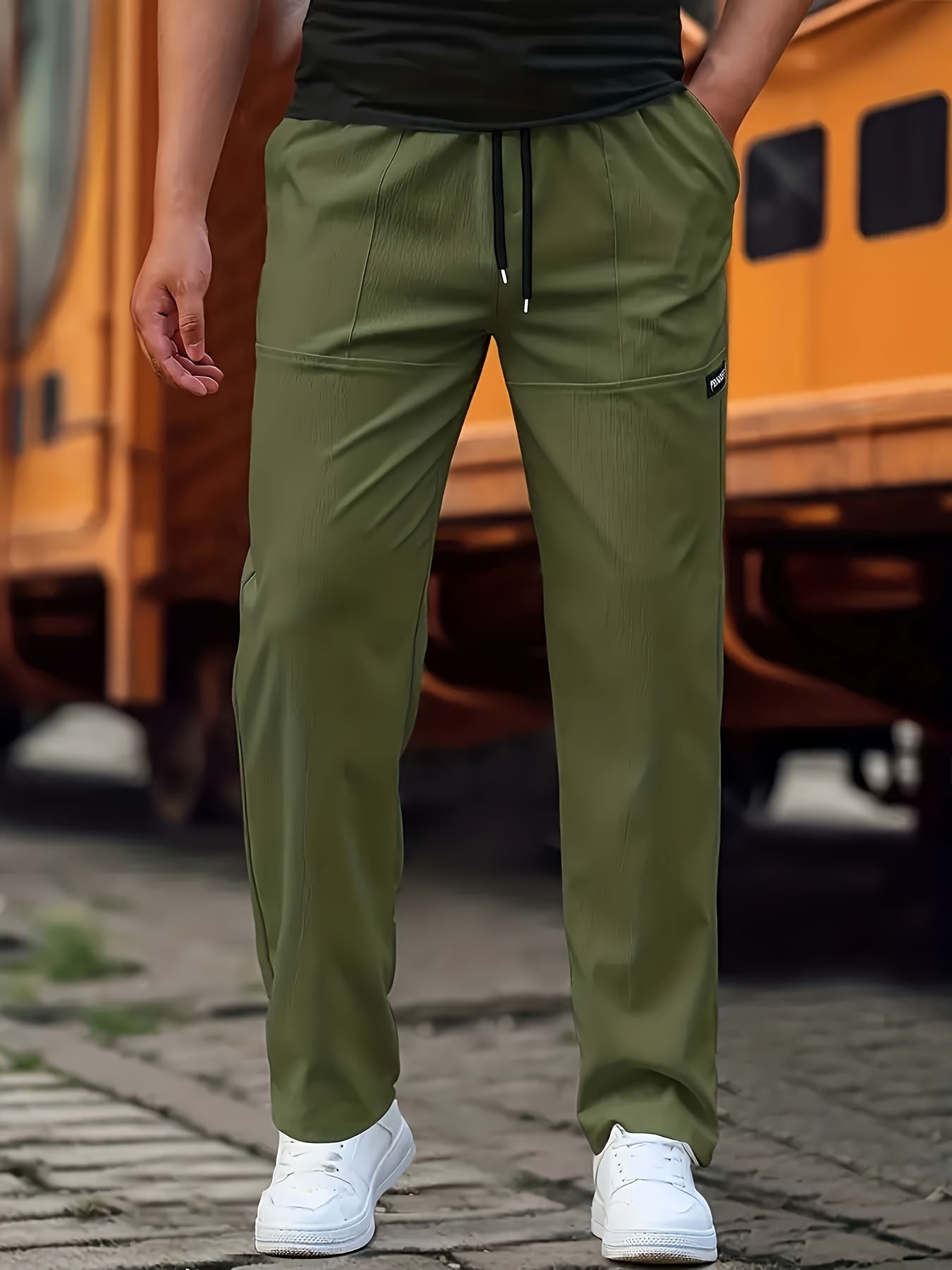 Esmund - Pantalon de jogging relax avec cordon pour hommes