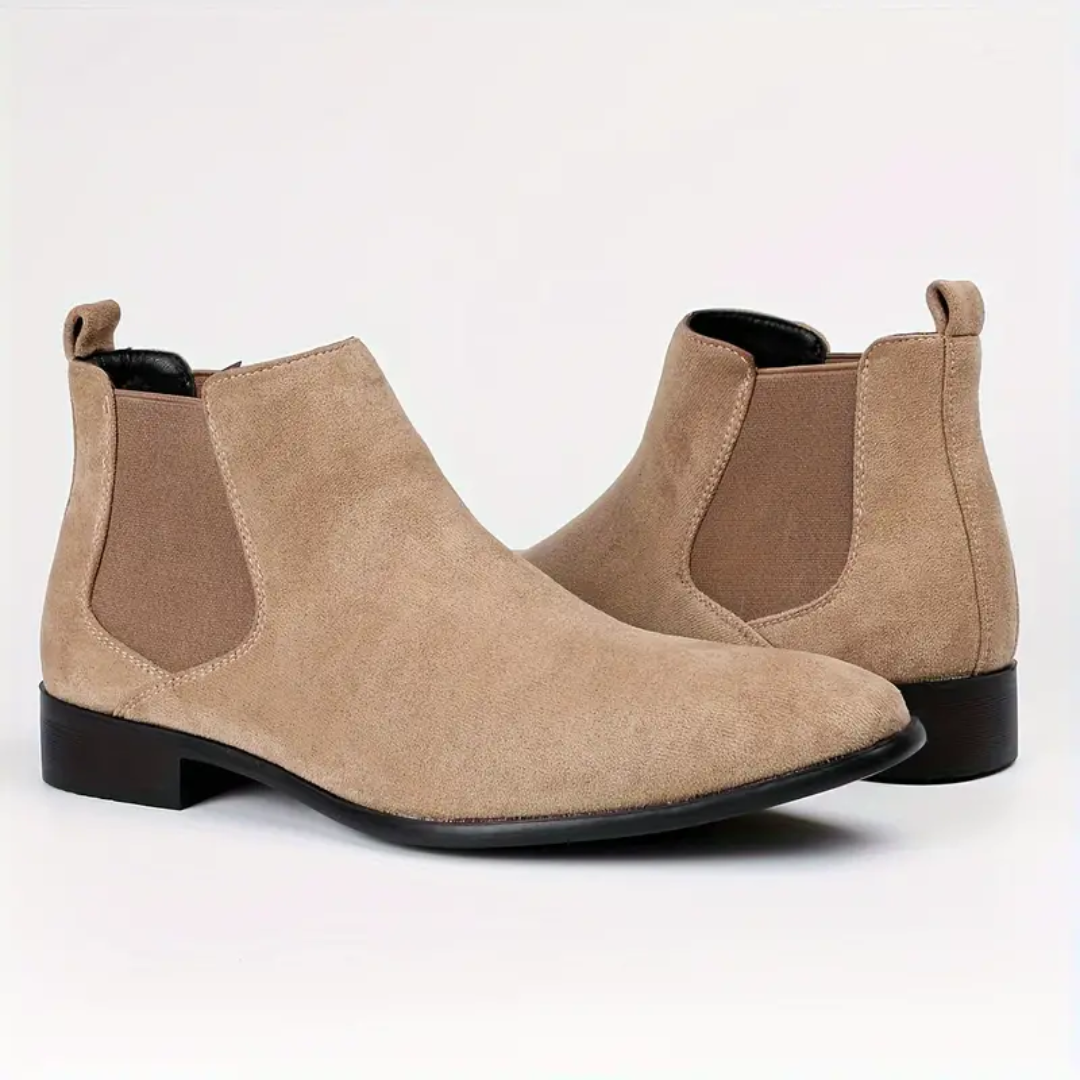 Dario – Bottines Chelsea en Vrai Cuir avec Petit Talon