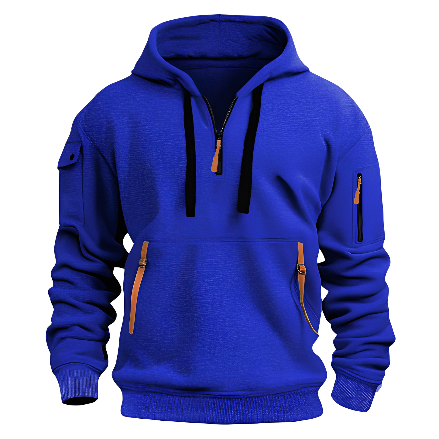 Cornell - Sweat à capuche ample et relax avec fermeture éclair pour hommes