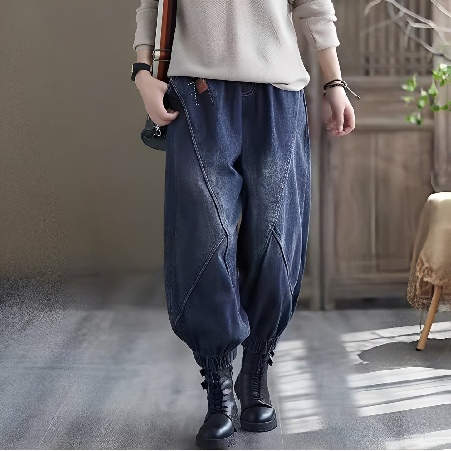 Shyanne - Jeans traditionnels avec taille élastique pour femmes