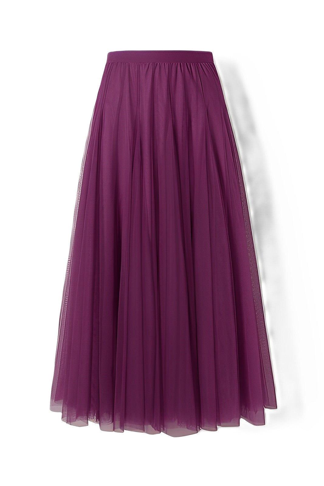 Maleah – Jupe midi plissée en tulle
