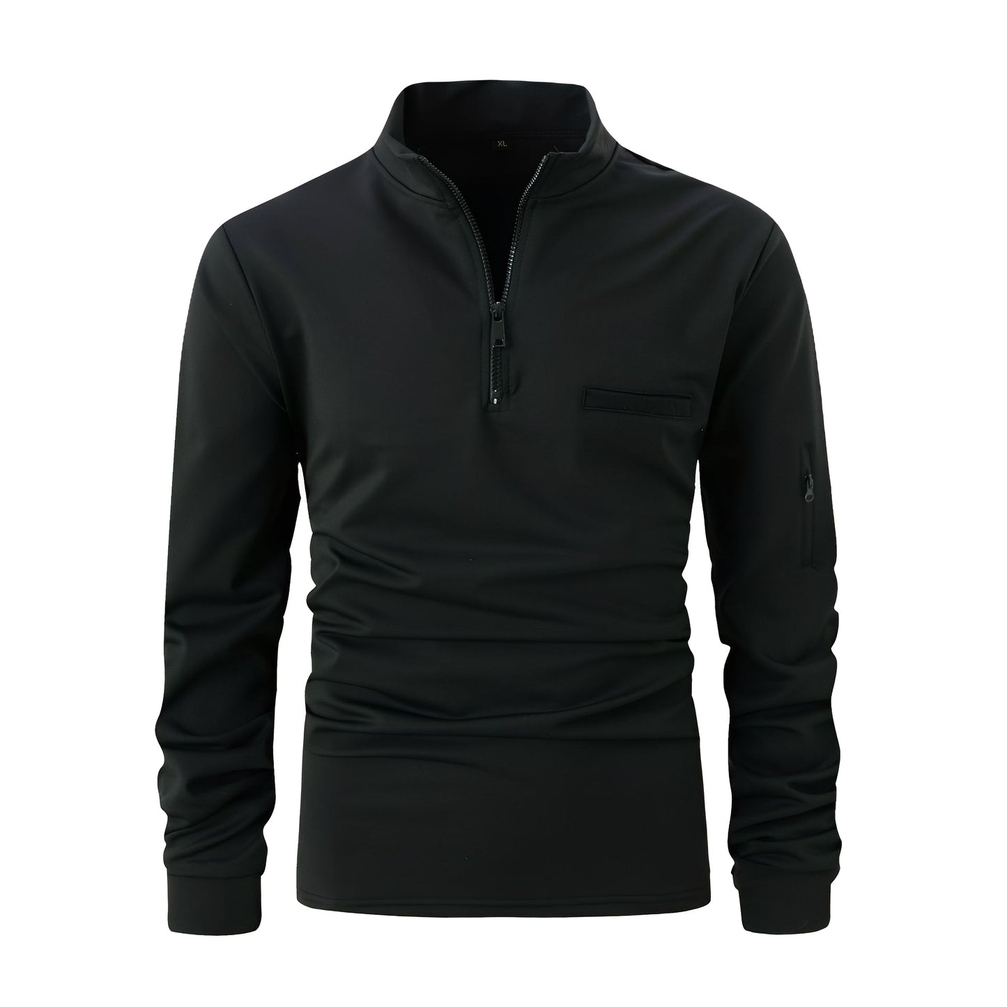 Lucian - Chemise relax avec fermeture éclair et poche pour hommes