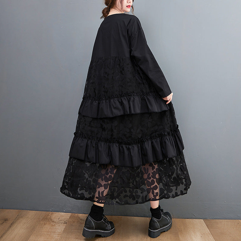 Lauryn - Robe bohème décontractée avec volants pour femme
