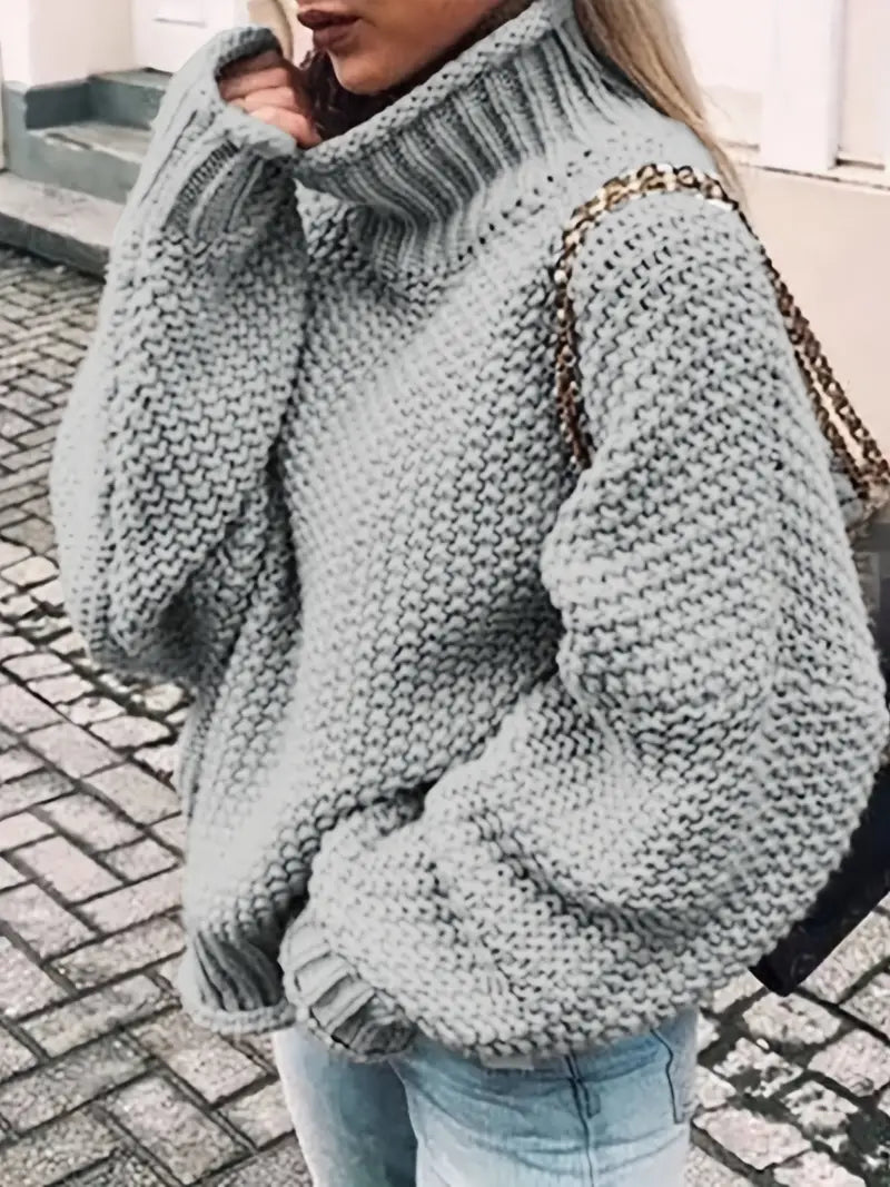 Vale – Pull col roulé uni