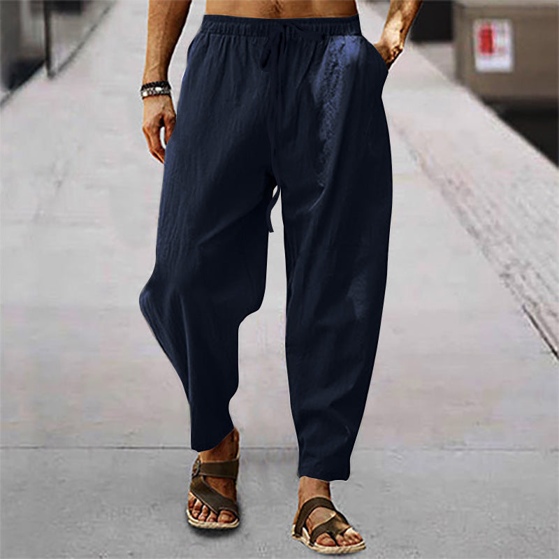 Titus – Léger Pantalon de Plage en Coton-Lin