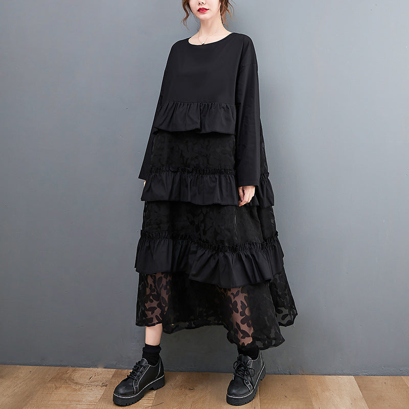 Lauryn - Robe bohème décontractée avec volants pour femme