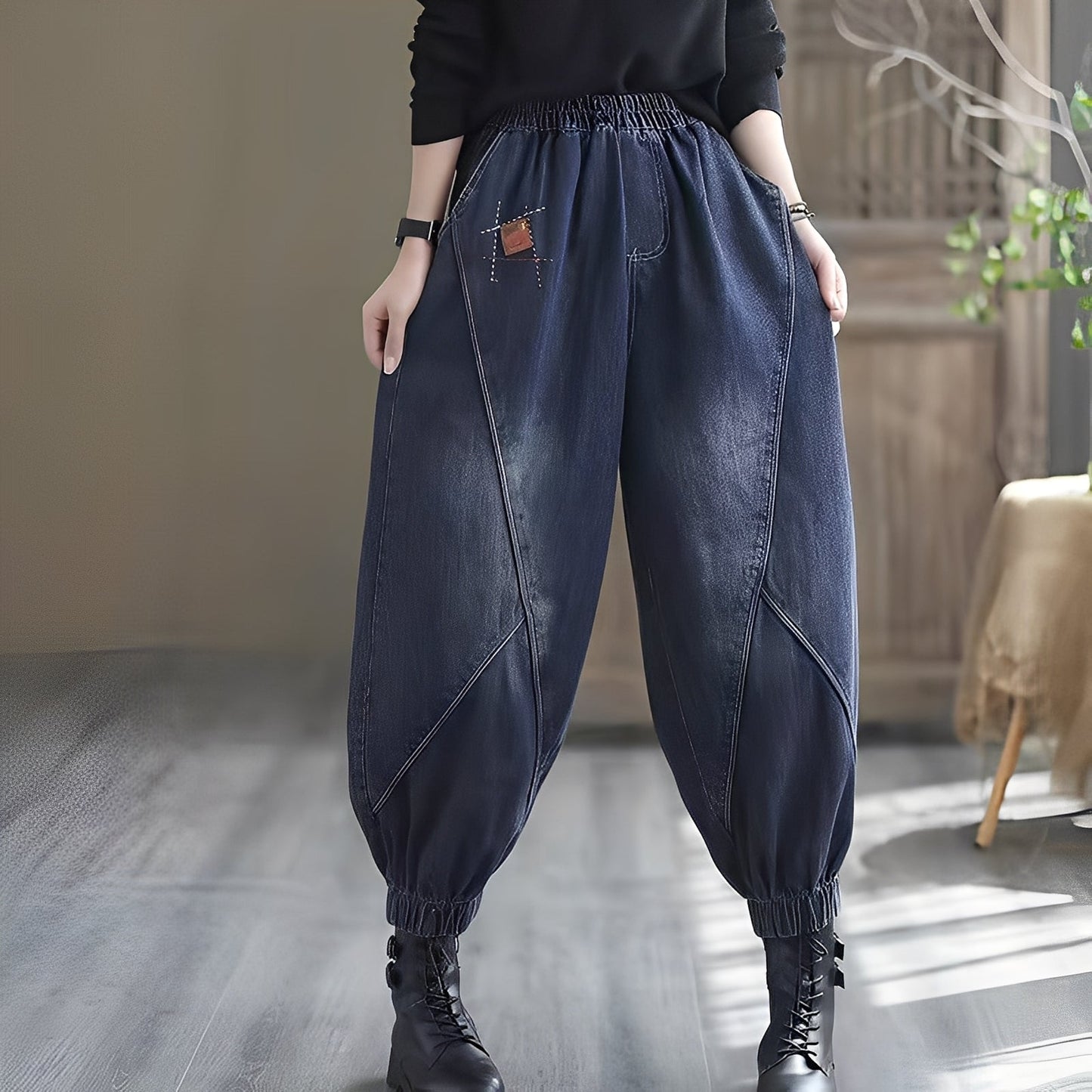 Shyanne - Jeans traditionnels avec taille élastique pour femmes