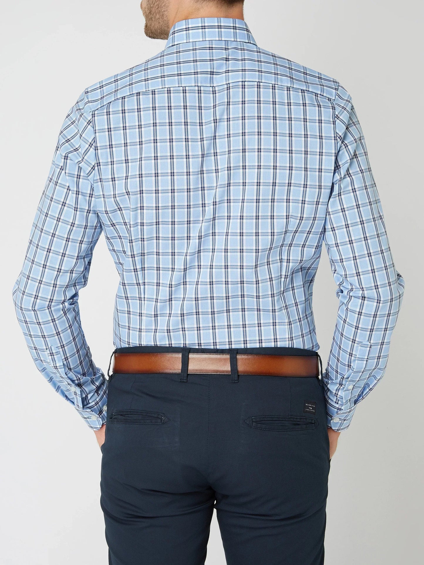 Louis – Chemise en coton à motifs tartan