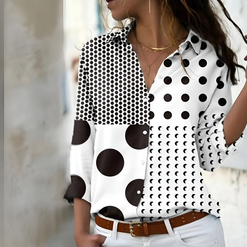 Mira – Blouse ample avec motif