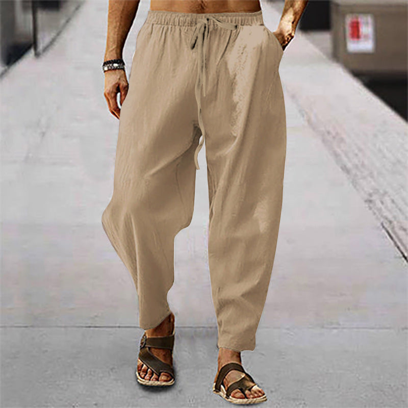 Titus – Léger Pantalon de Plage en Coton-Lin