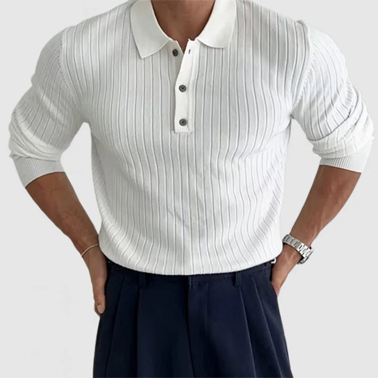 Blaine – Polo à manches longues pour homme