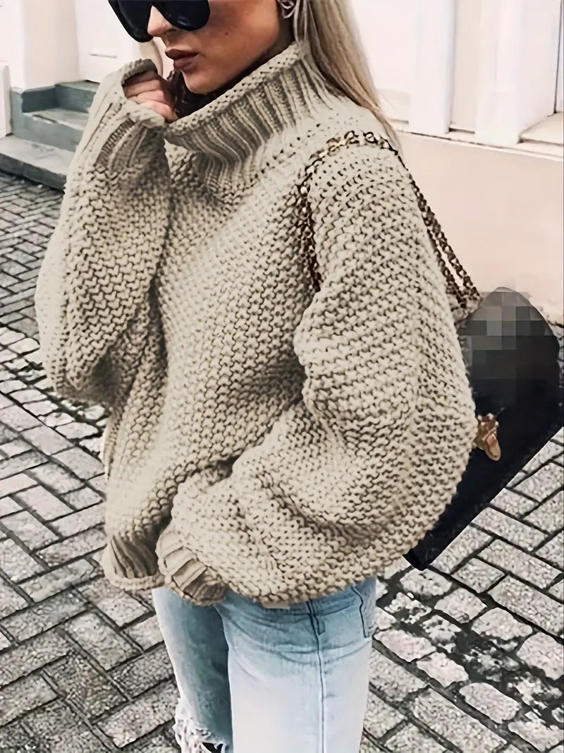 Vale – Pull col roulé uni
