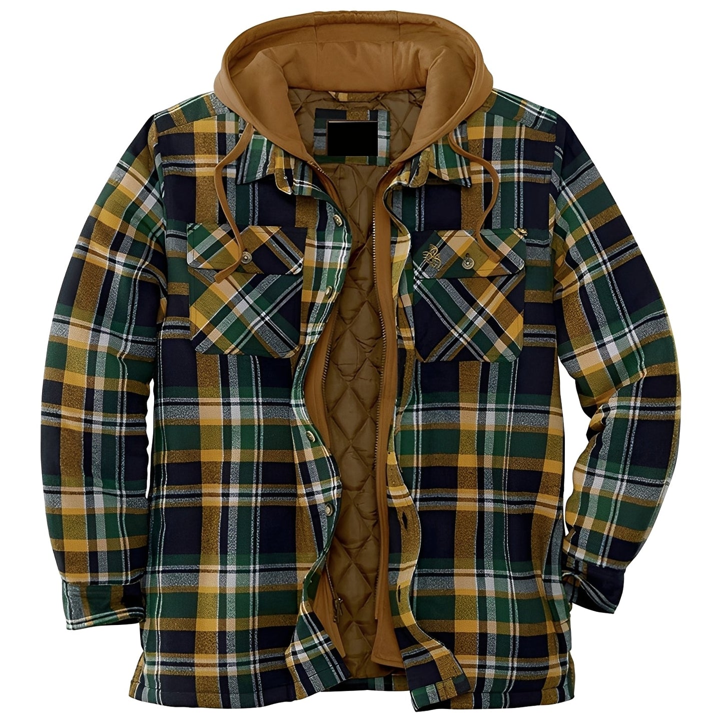 Denzil - Blazer en flanelle à carreaux pour homme décontracté
