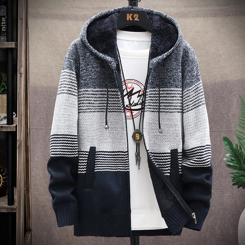 Dawson - Veste longue et décontractée à capuche pour hommes