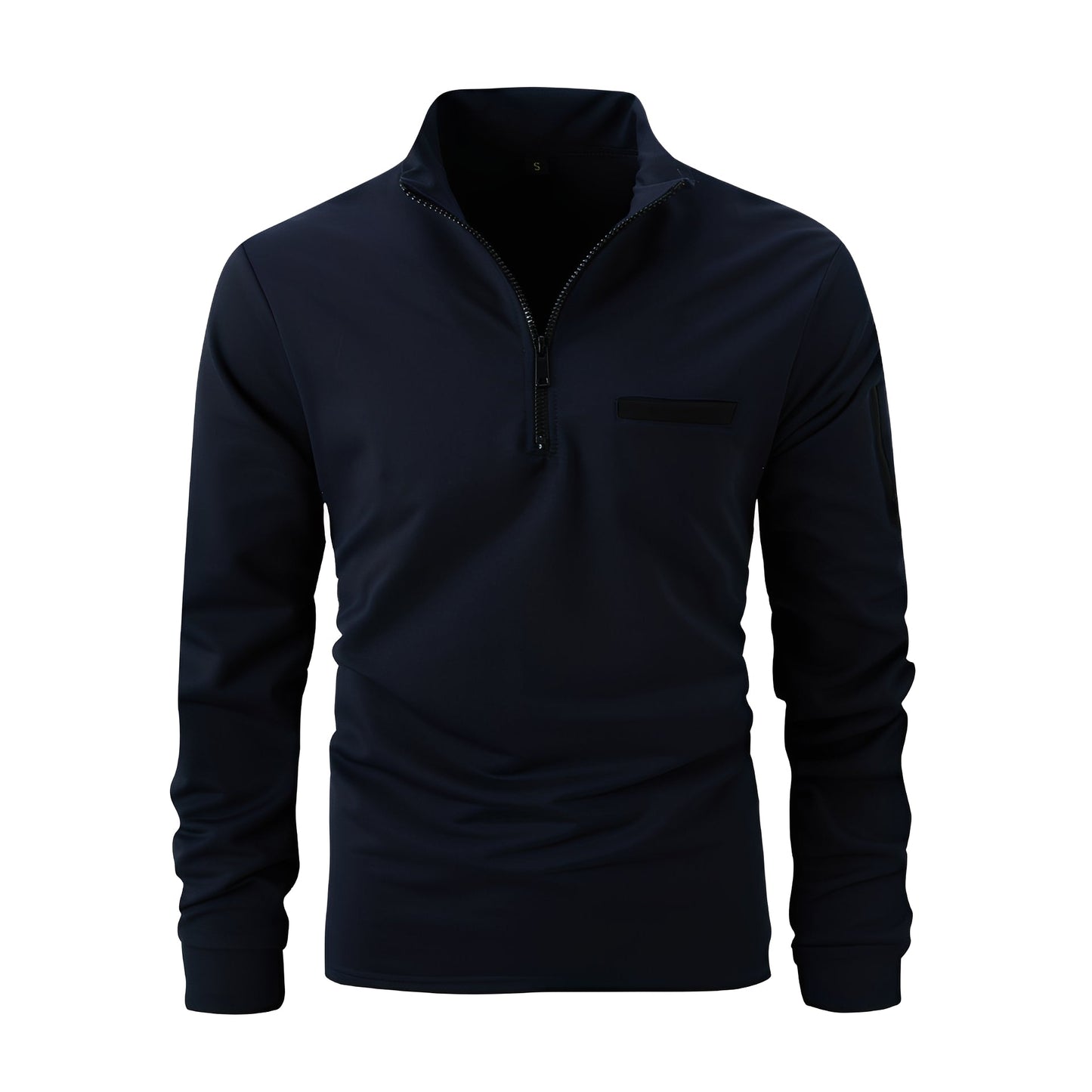 Lucian - Chemise relax avec fermeture éclair et poche pour hommes