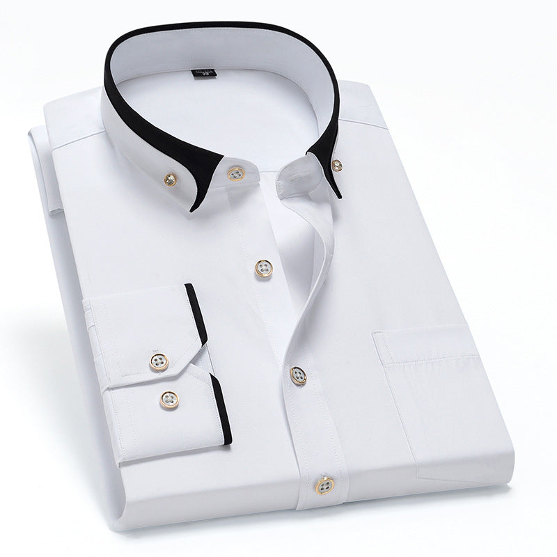 Tanner - Chemise homme décontractée à manches longues avec poche