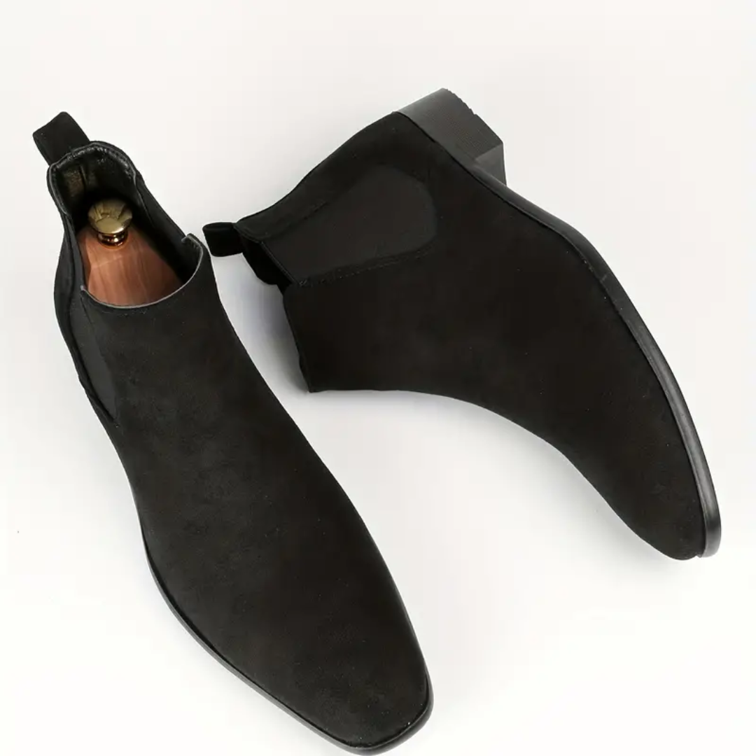 Dario – Bottines Chelsea en Vrai Cuir avec Petit Talon