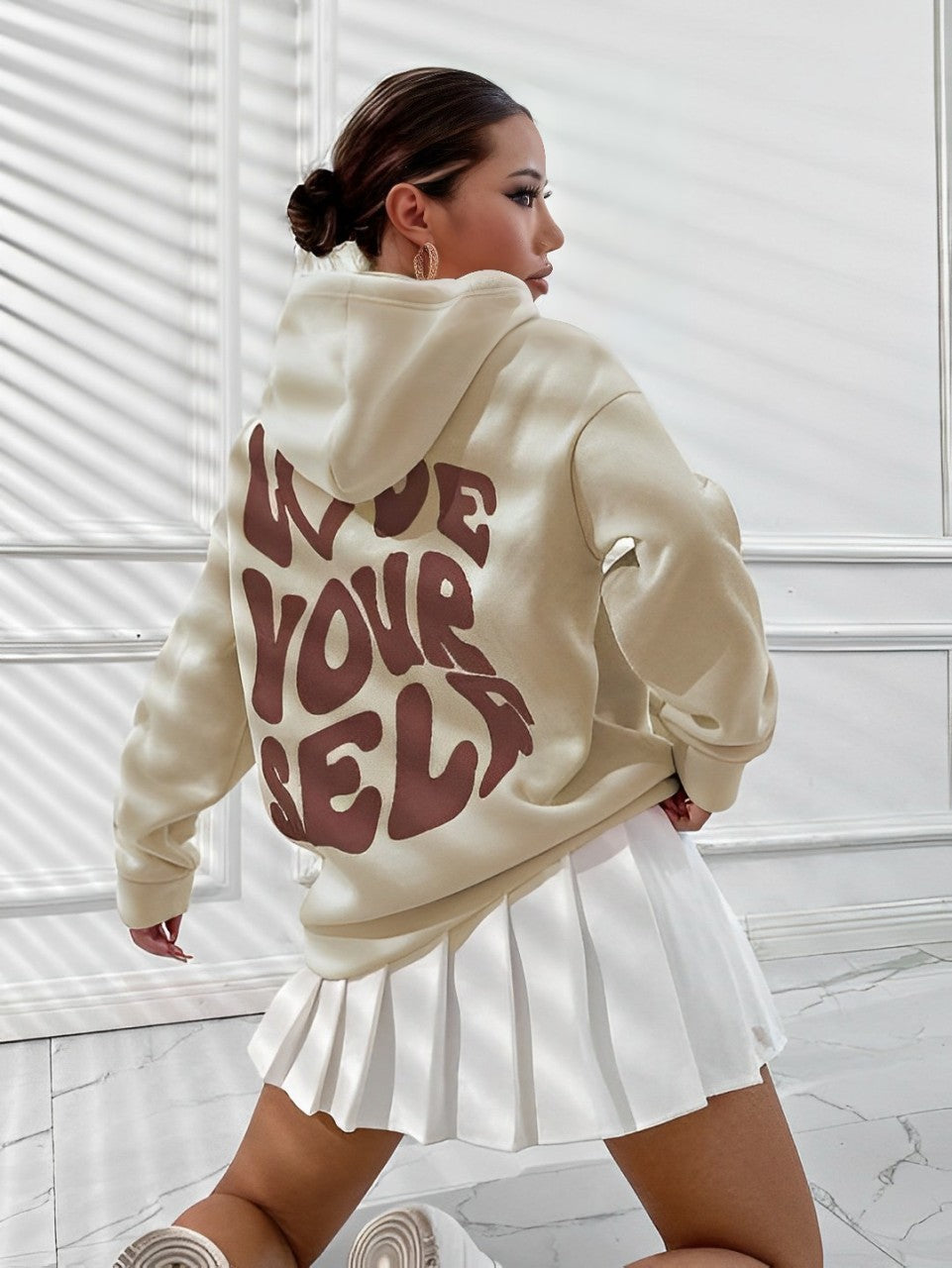 Daria – Hoodie en coton imprimé