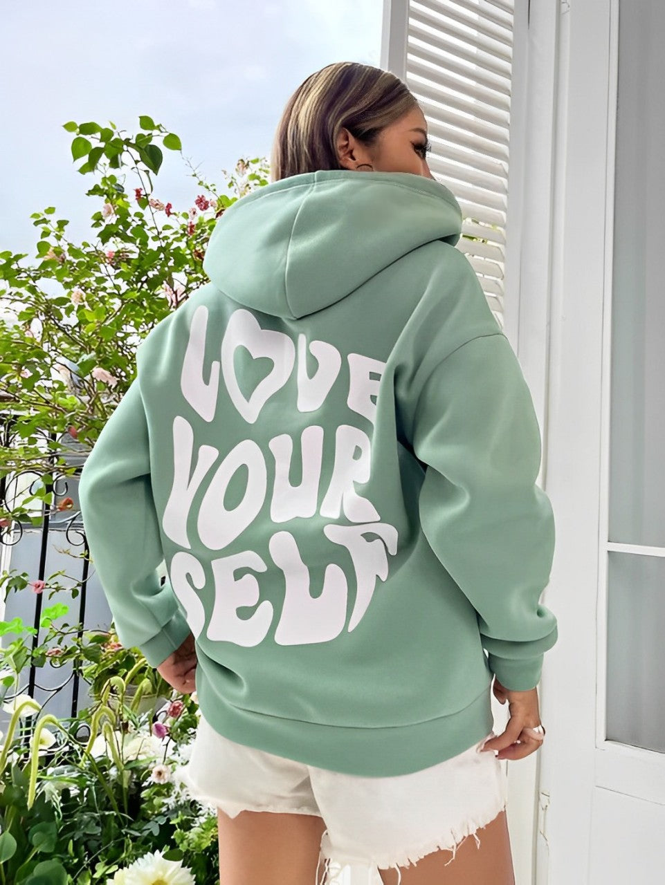 Daria – Hoodie en coton imprimé