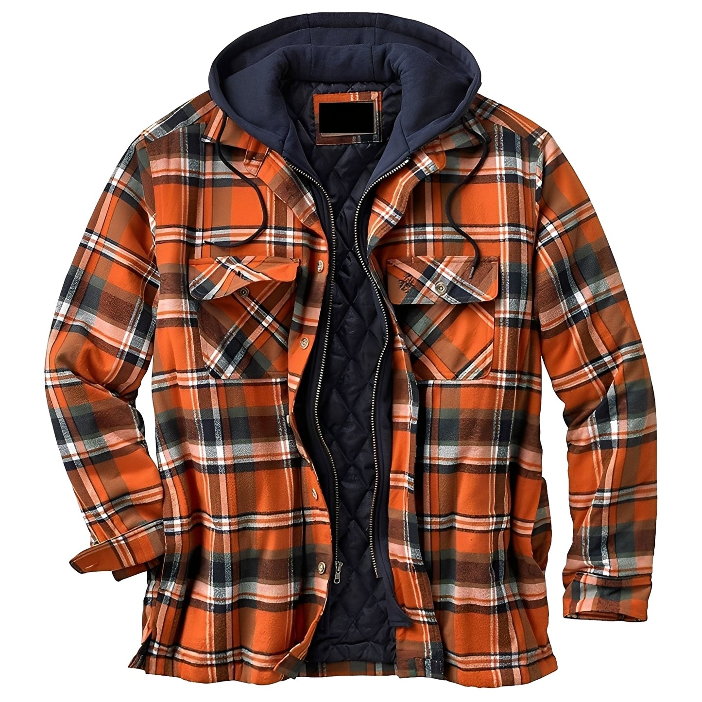 Denzil - Blazer en flanelle à carreaux pour homme décontracté