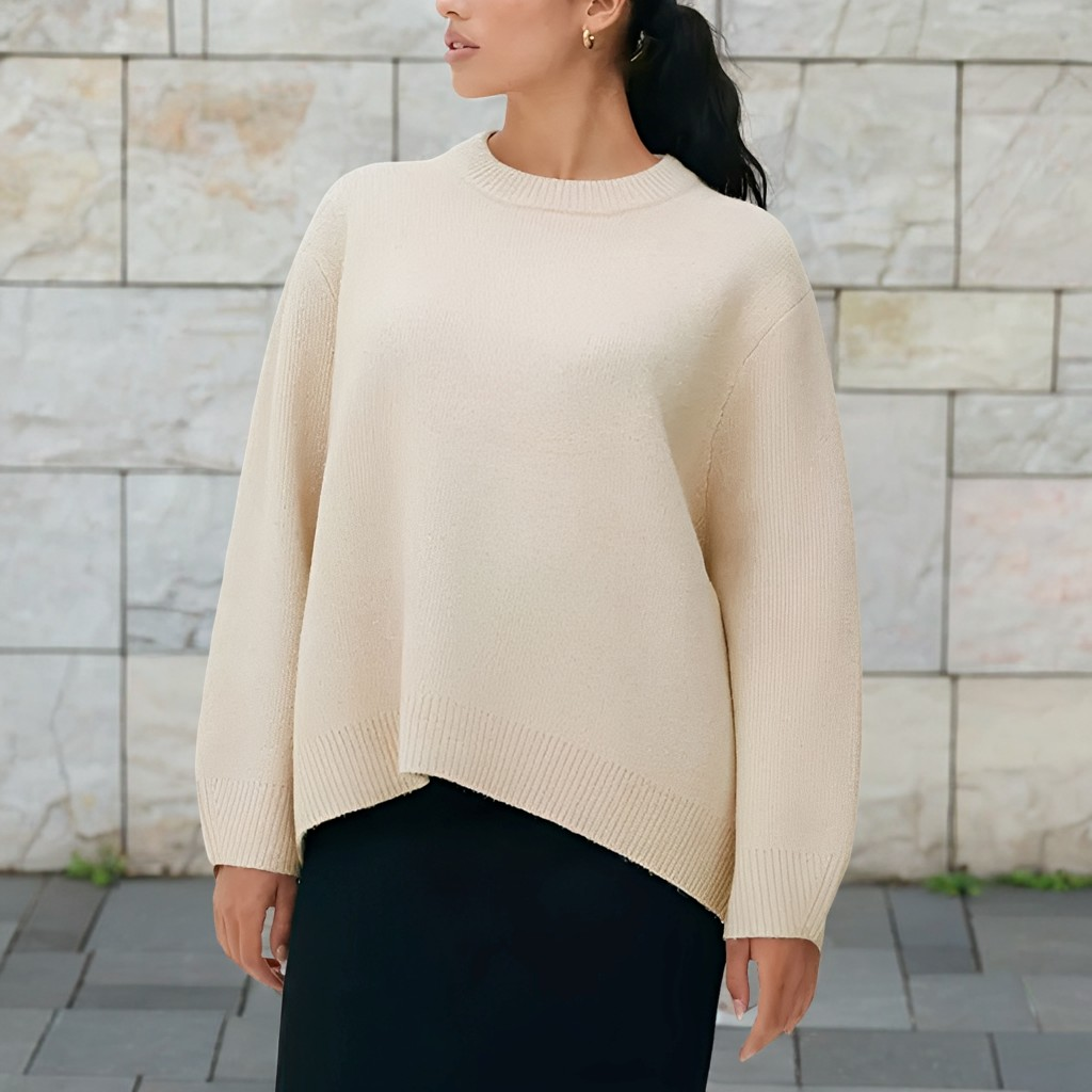Shanelle - Sweat-shirt Classique à Col Rond pour Femmes