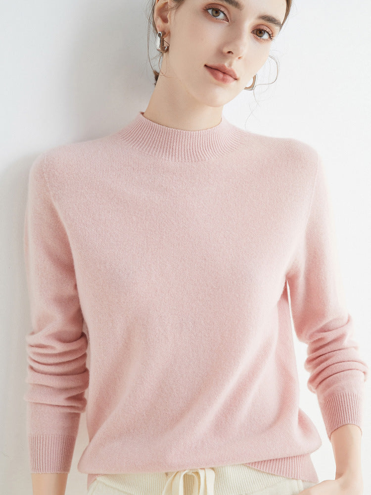 Rhoda - Pull en cachemire simple pour femmes