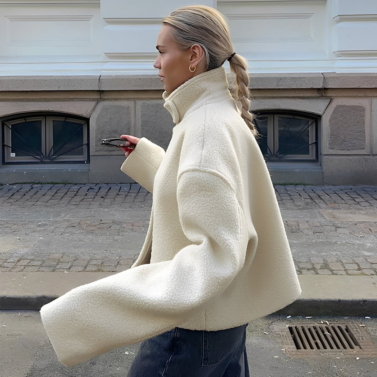 Shania - Long manteau en polaire pour femmes